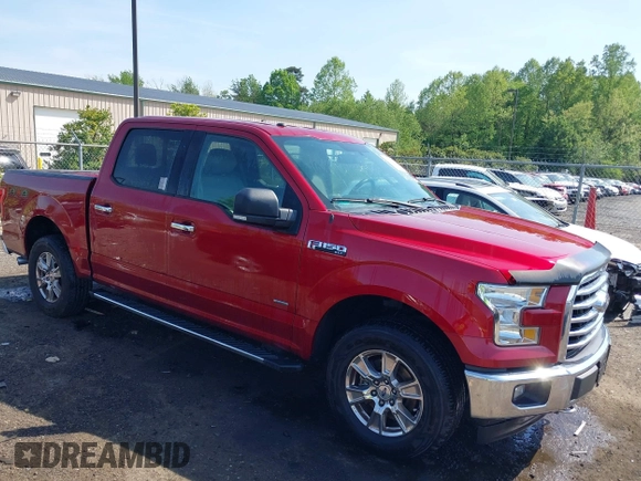 2017 Ford F-150 XL with VIN 1FTEW1EP8HFC29504, listed as a IAAI auction lot 42151987 with 140,417 mi miles. Bid and sale history available at carsss.com. Image 1.