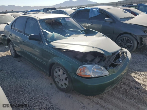 1998 Honda Civic DX with VIN JHMEJ6627WS011524, listed as a Copart auction lot 73585254 with 140,378 mi miles and Salvage Title. Bid and sale history available at carsss.com. Image 4.