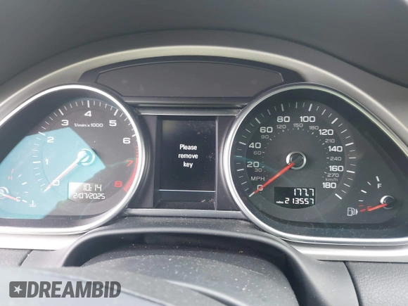 2015 Audi Q7 Premium Plus with VIN WA1LGAFE4FD008776, listed as a IAAI auction lot 41528346 with 213,557 mi miles and . Bid and sale history available at DreamBid. Image 7.