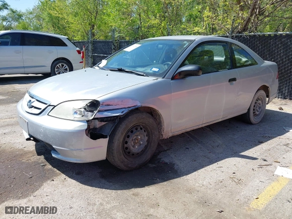 2001 Honda Civic LX with VIN 1HGEM22561L123530, listed as a IAAI auction lot 42092186 with 190,321 mi miles. Bid and sale history available at carsss.com. Image 2.