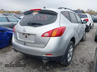 2009 Nissan Murano S with VIN JN8AZ18W19W151078, listed as a IAAI auction lot 38020628 with 129,116 mi miles and . Bid and sale history available at carsss.com. Image 4.