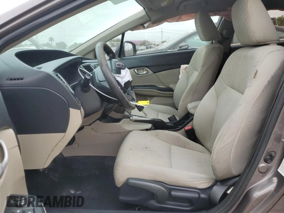 2014 Honda Civic Sedan LX with VIN 19XFB2F55EE212023, listed as a Copart auction lot 53377765 with 116,995 mi miles and Salvage Title. Bid and sale history available at carsss.com. Image 7.