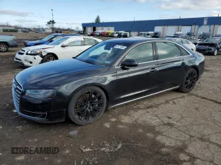 2015 Audi A8 L 4.0T with VIN WAU32AFD3FN036507, listed as a Copart auction lot 49121635 with 77,257 mi miles and Salvage Title. Bid and sale history available at carsss.com. Image 1.