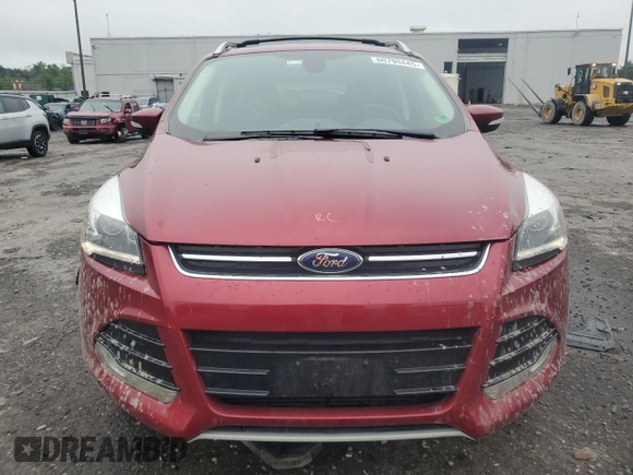 2013 Ford Escape Titanium with VIN 1FMCU9J90DUA77108, listed as a Copart auction lot 60799445 with 63,385 mi miles and Salvage title. Bid and sale history available at DreamBid. Image 5.