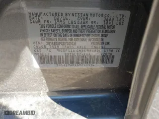 2016 Nissan Sentra S with VIN 3N1AB7APXGY240436, listed as a IAAI auction lot 40878611 with 1 mi miles. Bid and sale history available at carsss.com. Image 9.