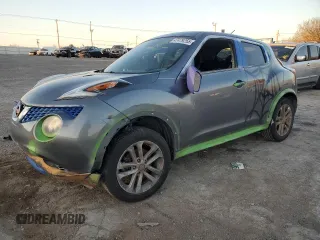 2015 Nissan Juke SV with VIN JN8AF5MR9FT509461, listed as a Copart auction lot 47479255 with 133,204 mi miles and Salvage Title. Bid and sale history available at carsss.com. Image 1.