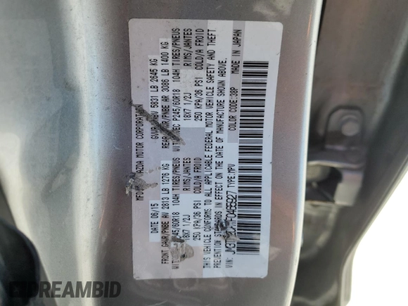 2015 Mazda CX-9 Touring with VIN JM3TB2CA1F0465927, listed as a Copart auction lot 55540385 with 142,491 mi miles and Clean Title. Bid and sale history available at carsss.com. Image 13.
