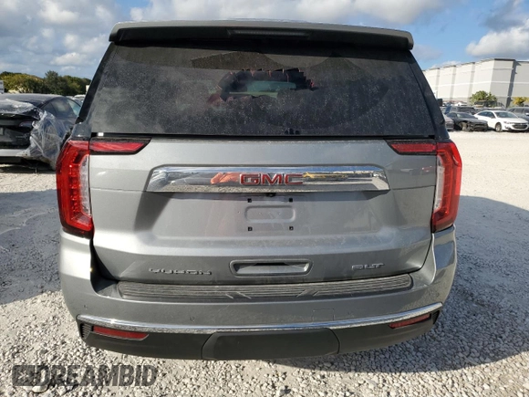 2024 GMC Yukon SLT with VIN 1GKS1BKD8RR342651, listed as a Copart auction lot 44517435 with 18,507 mi miles and Salvage Title. Bid and sale history available at carsss.com. Image 6.