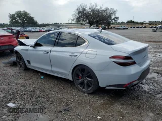 2023 Genesis G70 3.3T with VIN KMTG54TE0PU114678, listed as a Copart auction lot 58924245 with 68,456 mi miles and Non repairable. Bid and sale history available at DreamBid. Image 2.