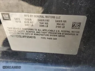 2015 Chevrolet Malibu LT with VIN 1G11C5SL4FF204010, listed as a Copart auction lot 53516775 with 141,477 mi miles and Salvage Title. Bid and sale history available at carsss.com. Image 12.