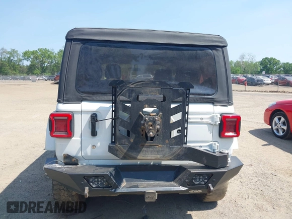 2018 Jeep Wrangler Unlimited Sport S with VIN 1C4HJXDGXJW146873, listed as a IAAI auction lot 42404813 with 73,929 mi miles and . Bid and sale history available at DreamBid. Image 17.