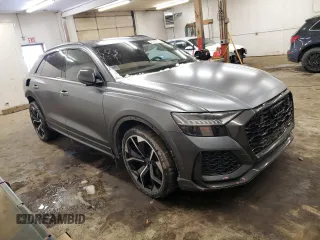 2021 Audi RS Q8 z VIN WU1ARBF1XMD020277, wystawiony jako Copart lot #43690355 z przebiegiem 66 095 mil mil oraz Szkoda całkowita • Salvage title. Historia ofert i sprzedaży dostępna na DreamBid. Obrazek 4.