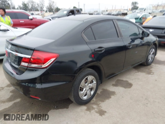 2014 Honda Civic Sedan LX with VIN 19XFB2F50EE227853, listed as a IAAI auction lot 42087506 with 113,120 mi miles. Bid and sale history available at carsss.com. Image 4.