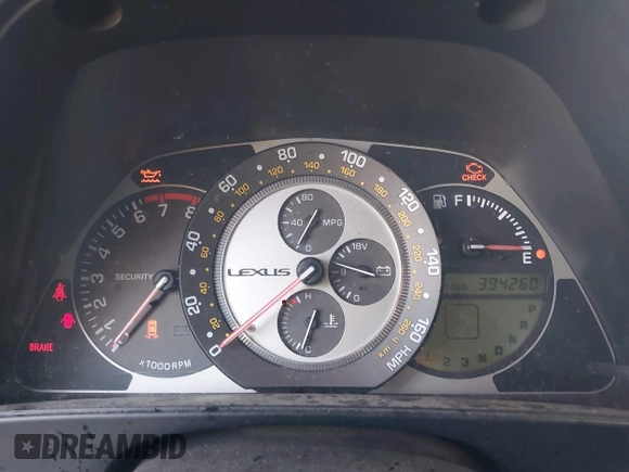 2004 Lexus IS 300/350 z VIN JTHBD192740085284, wystawiony jako IAAI lot #42322144 z przebiegiem 394 260 mil mil oraz . Historia ofert i sprzedaży dostępna na DreamBid. Obrazek 7.
