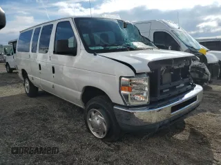 2011 Ford Econoline Passenger XL with VIN 1FBNE3BLXBDA75840, listed as a Copart auction lot 72030614 with 57,183 mi miles and Salvage Title. Bid and sale history available at DreamBid. Image 4.