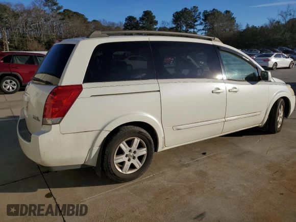 2005 Nissan Quest SE with VIN 5N1BV28U75N111275, listed as a Copart auction lot 88287365 with 0 mi miles and Salvage Title. Bid and sale history available at carsss.com. Image 3.