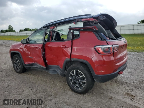 2020 Jeep Compass Trailhawk with VIN 3C4NJDDB7LT214691, listed as a Copart auction lot 55419415 with Not provided miles and Non repairable. Bid and sale history available at DreamBid. Image 2.