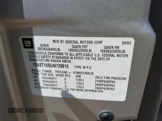 2004 GMC Envoy SLT with VIN 1GKET16S546129810, listed as a IAAI auction lot 42027594 with 143,503 mi miles and . Bid and sale history available at DreamBid. Image 9.