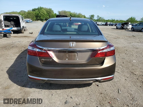2017 Honda Accord with VIN JHMCR6F36HC017434, listed as a Copart auction lot 55267025 with 83,779 mi miles and Salvage title. Bid and sale history available at DreamBid. Image 6.