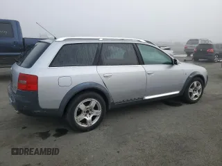 2001 Audi allroad A6 V8 with VIN WAUYP64BX1N166167, listed as a Copart auction lot 80590194 with 109,055 mi miles and Salvage Title. Bid and sale history available at DreamBid. Image 3.