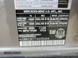 2007 Mercedes-Benz M 320 CDI with VIN 4JGBB22E77A205404, listed as a Copart auction lot 76123074 with 344,984 mi miles and Clean Title. Bid and sale history available at carsss.com. Image 13.