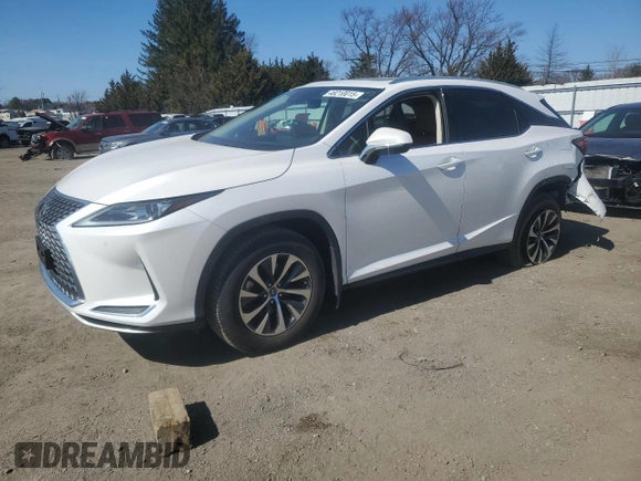 2021 Lexus RX with VIN 2T2HZMDA8MC275660, listed as a Copart auction lot 48210015 with 25,123 mi miles and Salvage Title. Bid and sale history available at carsss.com. Image 1.