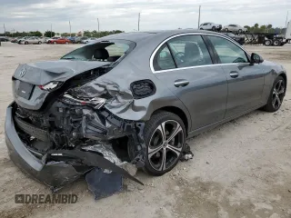 2022 Mercedes-Benz C 300 with VIN W1KAF4GB1NR007727, listed as a Copart auction lot 67878504 with 12,880 mi miles and Salvage Title. Bid and sale history available at DreamBid. Image 3.