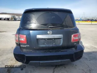 2019 Nissan Armada SL with VIN JN8AY2ND6K9090410, listed as a Copart auction lot 46342825 with 106,930 mi miles and Salvage Title. Bid and sale history available at carsss.com. Image 6.