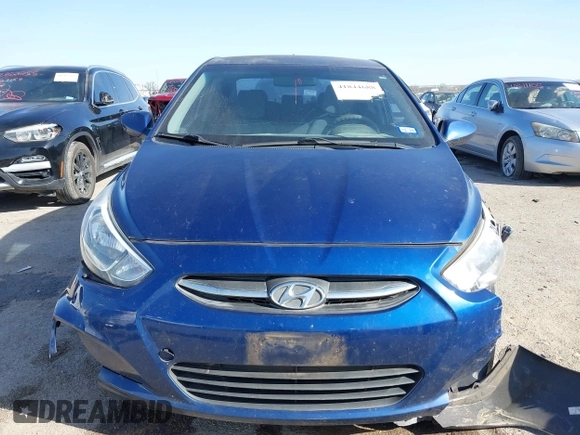 2015 Hyundai Accent GLS with VIN KMHCT4AE5FU907085, listed as a IAAI auction lot 41844688 with 156,384 mi miles. Bid and sale history available at carsss.com. Image 12.