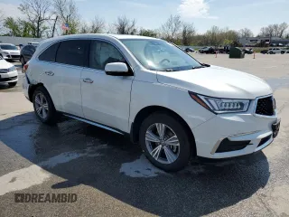 2020 Acura MDX with VIN 5J8YD4H36LL043842, listed as a Copart auction lot 53563845 with 50,071 mi miles and Salvage title. Bid and sale history available at DreamBid. Image 4.