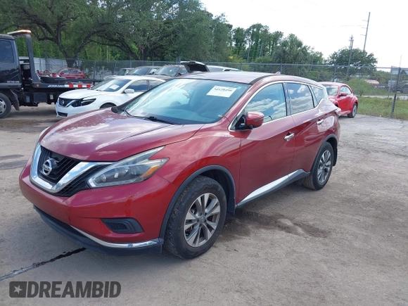 2018 Nissan Murano SV with VIN 5N1AZ2MG7JN169641, listed as a IAAI auction lot 42170490 with 64,296 mi miles and . Bid and sale history available at carsss.com. Image 17.