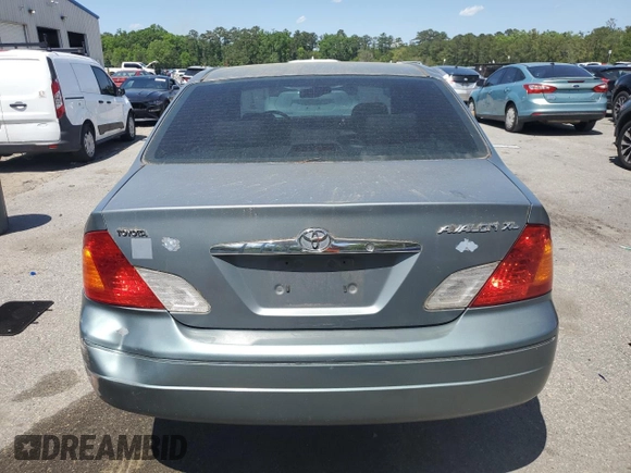 2002 Toyota Avalon XL with VIN 4T1BF28B02U237233, listed as a Copart auction lot 52605245 with 185,578 mi miles and Salvage Title. Bid and sale history available at carsss.com. Image 6.