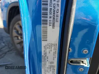 2021 Jeep Cherokee Latitude Lux z VIN 1C4PJMMX5MD206858, wystawiony jako Copart lot #52946925 z przebiegiem 47 495 mil mil oraz Szkoda całkowita • Salvage title. Historia ofert i sprzedaży dostępna na DreamBid. Obrazek 12.