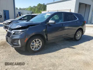 2022 Chevrolet Equinox LT with VIN 2GNAXKEV0N6152785, listed as a Copart auction lot 53323215 with 59,566 mi miles and Clean Title. Bid and sale history available at carsss.com. Image 1.
