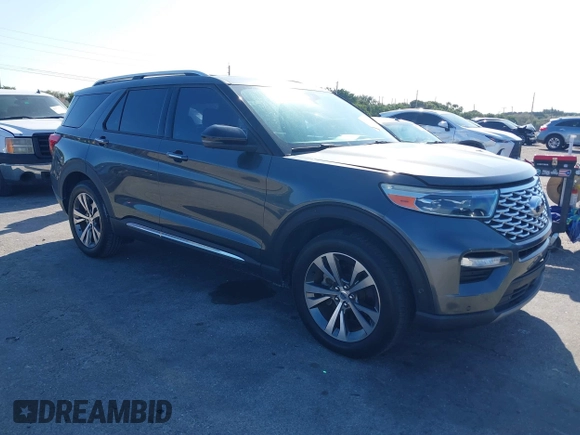 2020 Ford Explorer Platinum with VIN 1FM5K8HC4LGA48685, listed as a IAAI auction lot 41343225 with 55,459 mi miles. Bid and sale history available at carsss.com. Image 1.