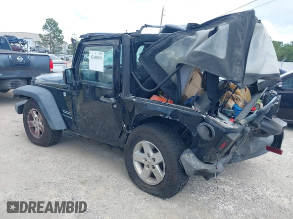2015 Jeep Wrangler Freedom Edition with VIN 1C4AJWAG4FL681688, listed as a IAAI auction lot 42488018 with Not provided miles and . Bid and sale history available at DreamBid. Image 3.