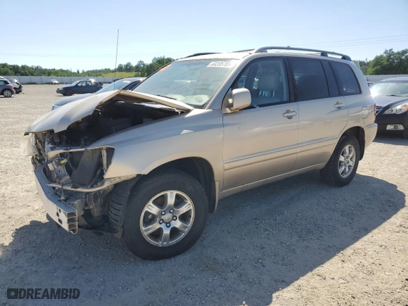 2007 Toyota Highlander w/3rd Row with VIN JTEEP21A670208068, listed as a Copart auction lot 53205705 with 133,282 mi miles and Salvage Title. Bid and sale history available at carsss.com. Image 1.