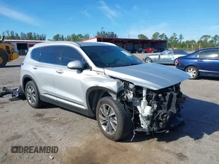 2020 Hyundai Santa Fe SEL with VIN 5NMS33AD3LH161594, listed as a IAAI auction lot 41857469 with 129,374 mi miles. Bid and sale history available at carsss.com. Image 1.