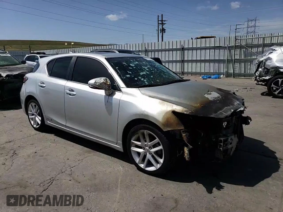 2014 Lexus CT 200h with VIN JTHKD5BH2E2194912, listed as a Copart auction lot 50872395 with Not provided miles and Salvage title. Bid and sale history available at DreamBid. Image 11.