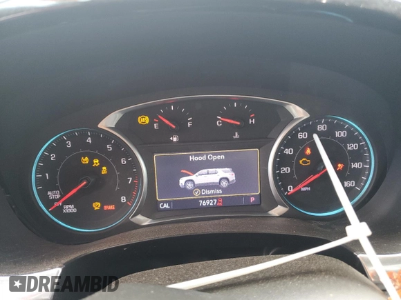 2021 Chevrolet Traverse Premier with VIN 1GNERKKW2MJ262862, listed as a Copart auction lot 58779765 with 76,927 mi miles and Salvage title. Bid and sale history available at DreamBid. Image 9.