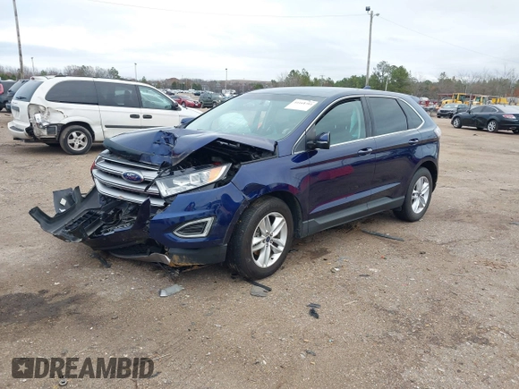2016 Ford Edge SEL with VIN 2FMPK3J97GBB02701, listed as a IAAI auction lot 41104784 with 95,510 mi miles. Bid and sale history available at carsss.com. Image 4.