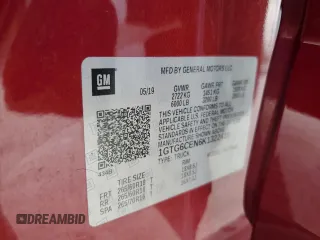 2019 GMC Canyon 4WD SLE with VIN 1GTG6CEN6K1322416, listed as a Copart auction lot 72979264 with 66,331 mi miles and Salvage Title. Bid and sale history available at carsss.com. Image 12.