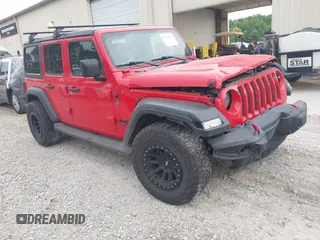 2020 Jeep Wrangler Unlimited Sport S с VIN 1C4HJXDN5LW160410, выставлен на аукционе IAAI как лот 42313007 с пробегом 42 614 миль миль и . История ставок и продаж доступна на DreamBid. Изображение 1.