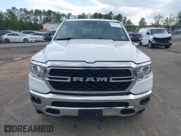 2022 Ram 1500 Big Horn with VIN 1C6SRFFT6NN468531, listed as a IAAI auction lot 42027128 with 115,966 mi miles. Bid and sale history available at carsss.com. Image 12.
