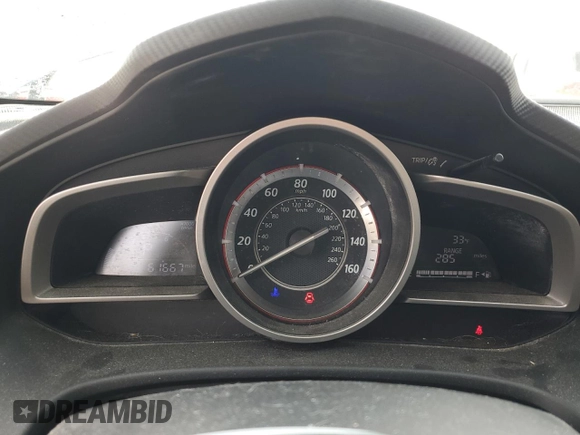 2014 Mazda 3 i Sport with VIN JM1BM1K71E1205616, listed as a Copart auction lot 44175665 with 61,667 mi miles and Clean Title. Bid and sale history available at DreamBid. Image 9.
