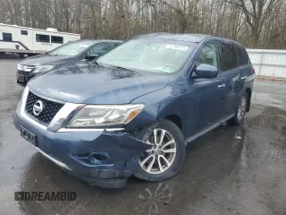 2014 Nissan Pathfinder S with VIN 5N1AR2MM2EC717083, listed as a Copart auction lot 51708335 with 125,195 mi miles and Salvage Title. Bid and sale history available at carsss.com. Image 1.
