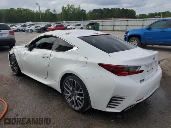 2015 Lexus RC 350 F Sport z VIN JTHSE5BC9F5000457, wystawiony jako Copart lot #51968995 z przebiegiem 105 413 mil mil oraz Szkoda całkowita • Salvage title. Historia ofert i sprzedaży dostępna na DreamBid. Obrazek 2.