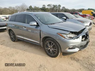 2018 Infiniti QX60 with VIN 5N1DL0MN5JC501069, listed as a Copart auction lot 47536385 with 84,035 mi miles and Salvage Title. Bid and sale history available at DreamBid. Image 4.