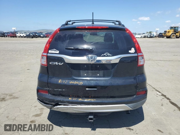 2015 Honda CR-V EX with VIN 2HKRM3H59FH504815, listed as a Copart auction lot 54885625 with 139,280 mi miles and Salvage Title. Bid and sale history available at carsss.com. Image 6.