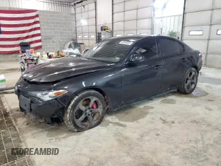 2017 Alfa Romeo Giulia with VIN ZARFAEDN6H7533554, listed as a Copart auction lot 46048083 with 77,894 mi miles. Bid and sale history available at carsss.com. Image 1.